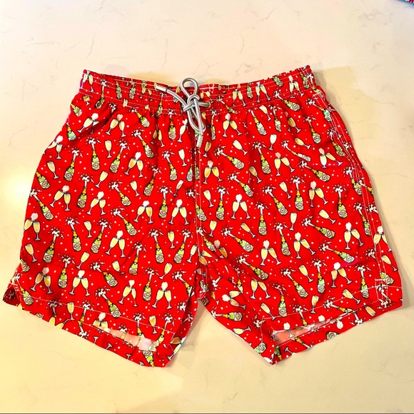 MC2 Saint Barth Mens micro Christmas Bubbles print Swim Shorts
